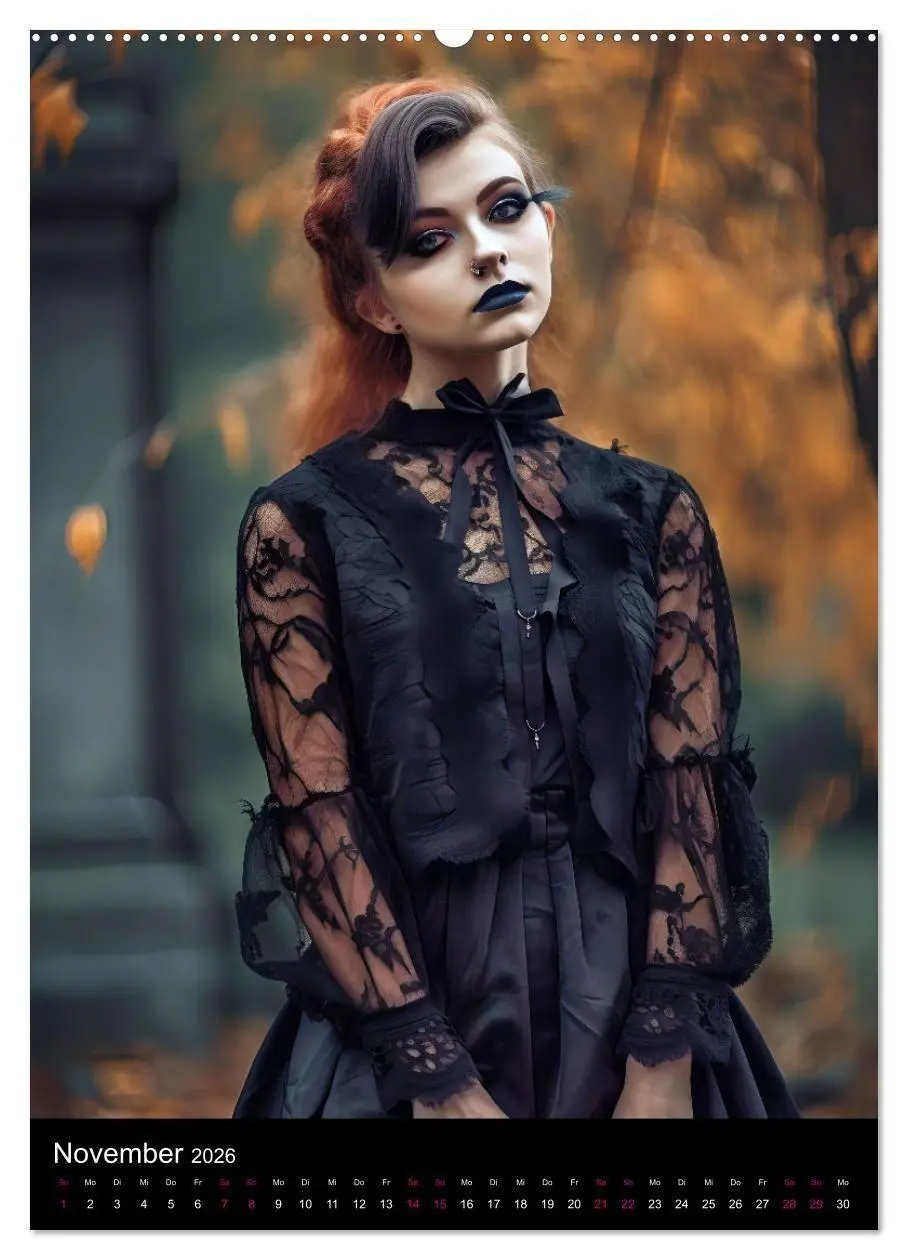 Bild: 9783516323559 | Gothic Kalender - Ein Jahr voller Gothic-Mystik und Eleganz...