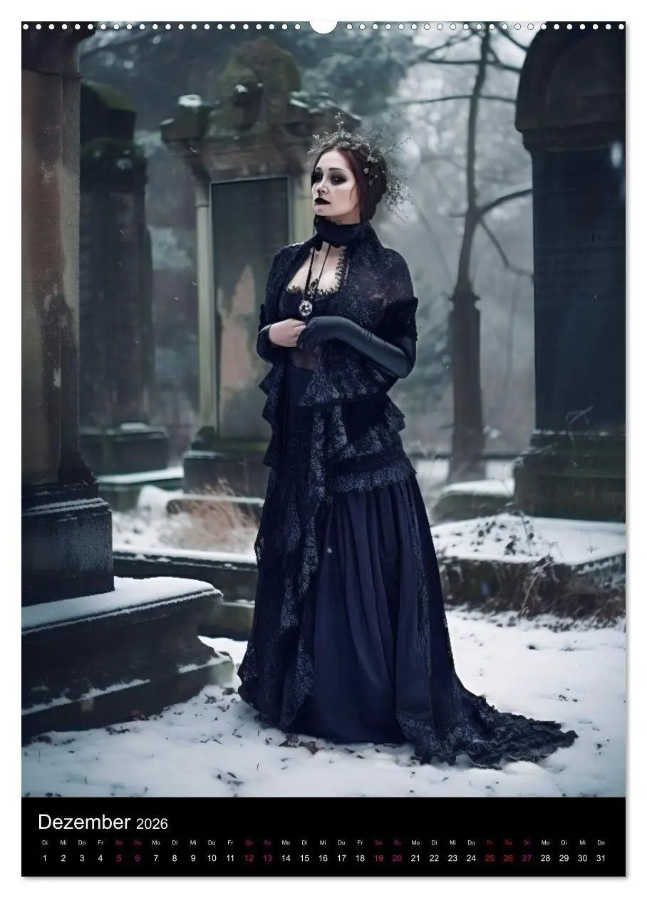 Bild: 9783516323559 | Gothic Kalender - Ein Jahr voller Gothic-Mystik und Eleganz...