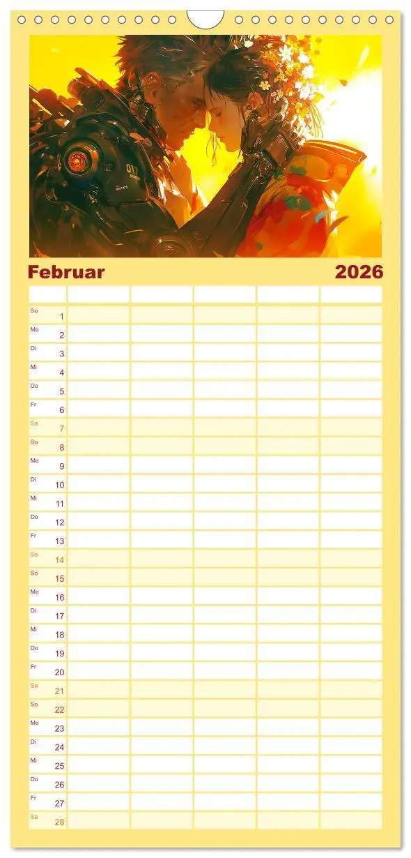 Bild: 9783516493559 | Familienplaner 2026 - Die Zukunft wird richtig cool mit 5 Spalten...