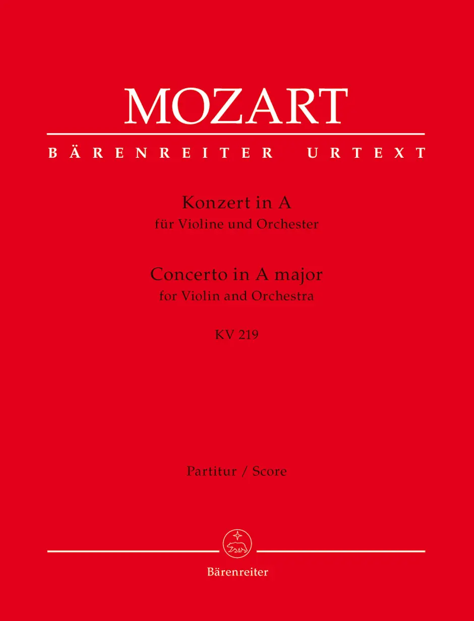 Cover: 9790006453559 | Konzert für Violine und Orchester Nr. 5 A-Dur KV 219 | Mozart | 60 S.