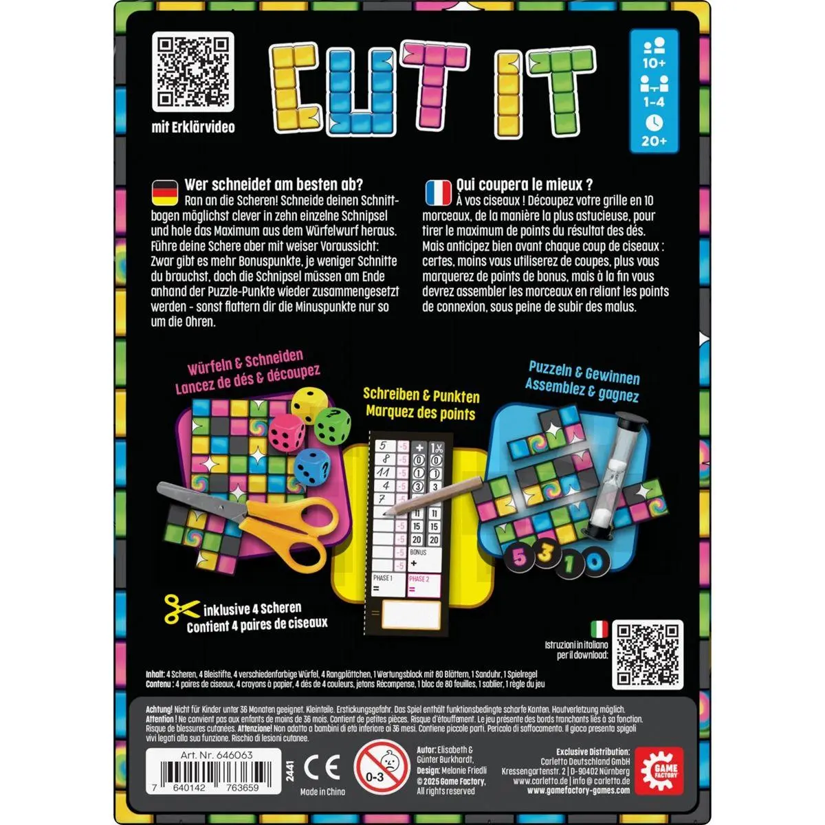 Bild: 7640142763659 | Cut it | Herausgegeben von GAME FACTORY | Spiel | 646063 | Deutsch