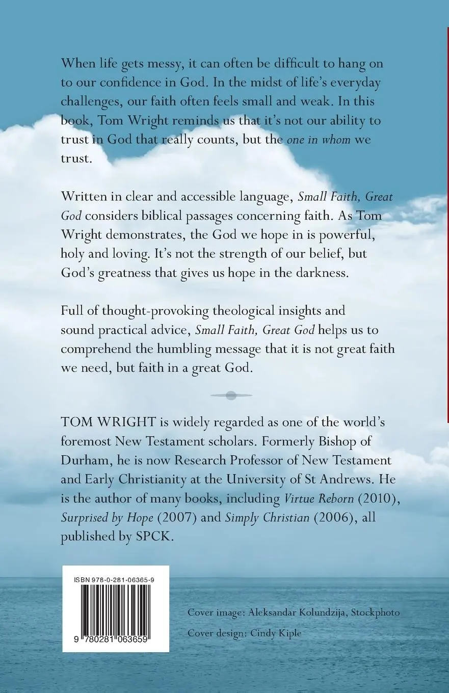 Rückseite: 9780281063659 | Small Faith, Great God | Tom Wright | Taschenbuch | Englisch | 2011