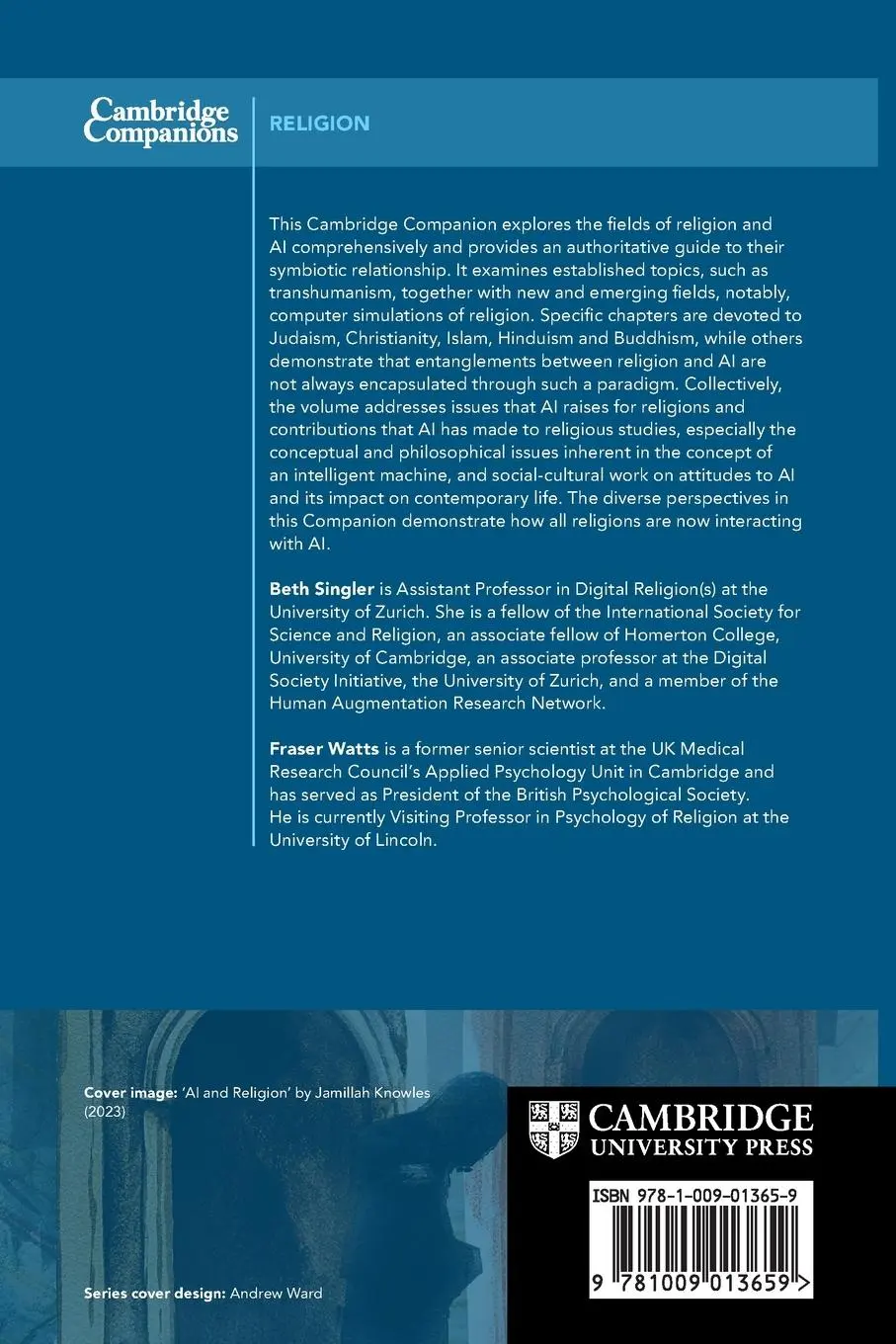 Rückseite: 9781009013659 | The Cambridge Companion to Religion and Artificial Intelligence | Buch