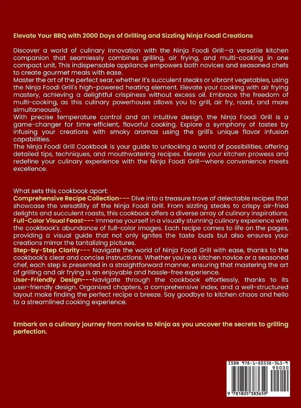 Rückseite: 9781805383659 | The Complete Ninja Foodi Grill Cookbook | Brittany J. Bailey | Buch