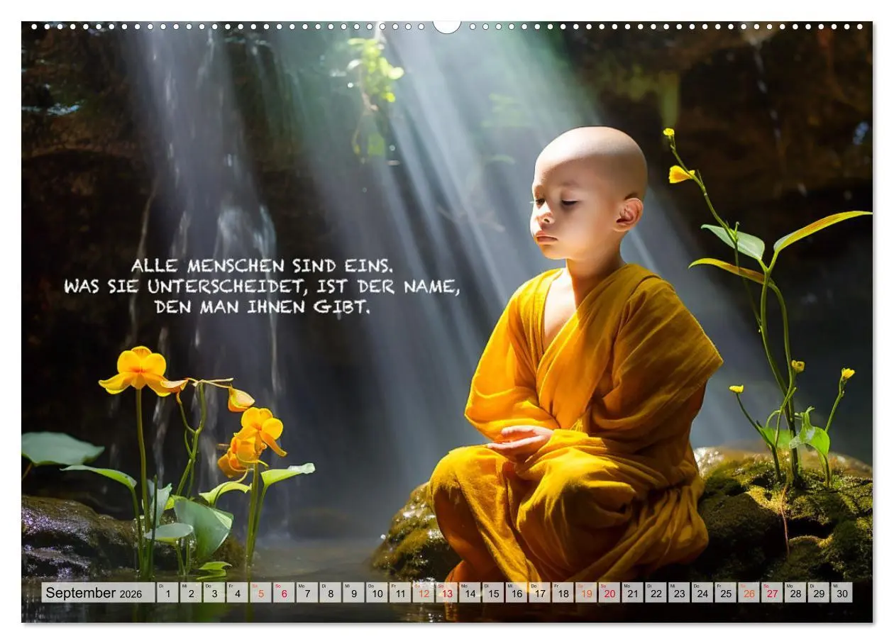 Bild: 9783457463659 | Buddhistische Sprüche (hochwertiger Premium Wandkalender 2026 DIN...