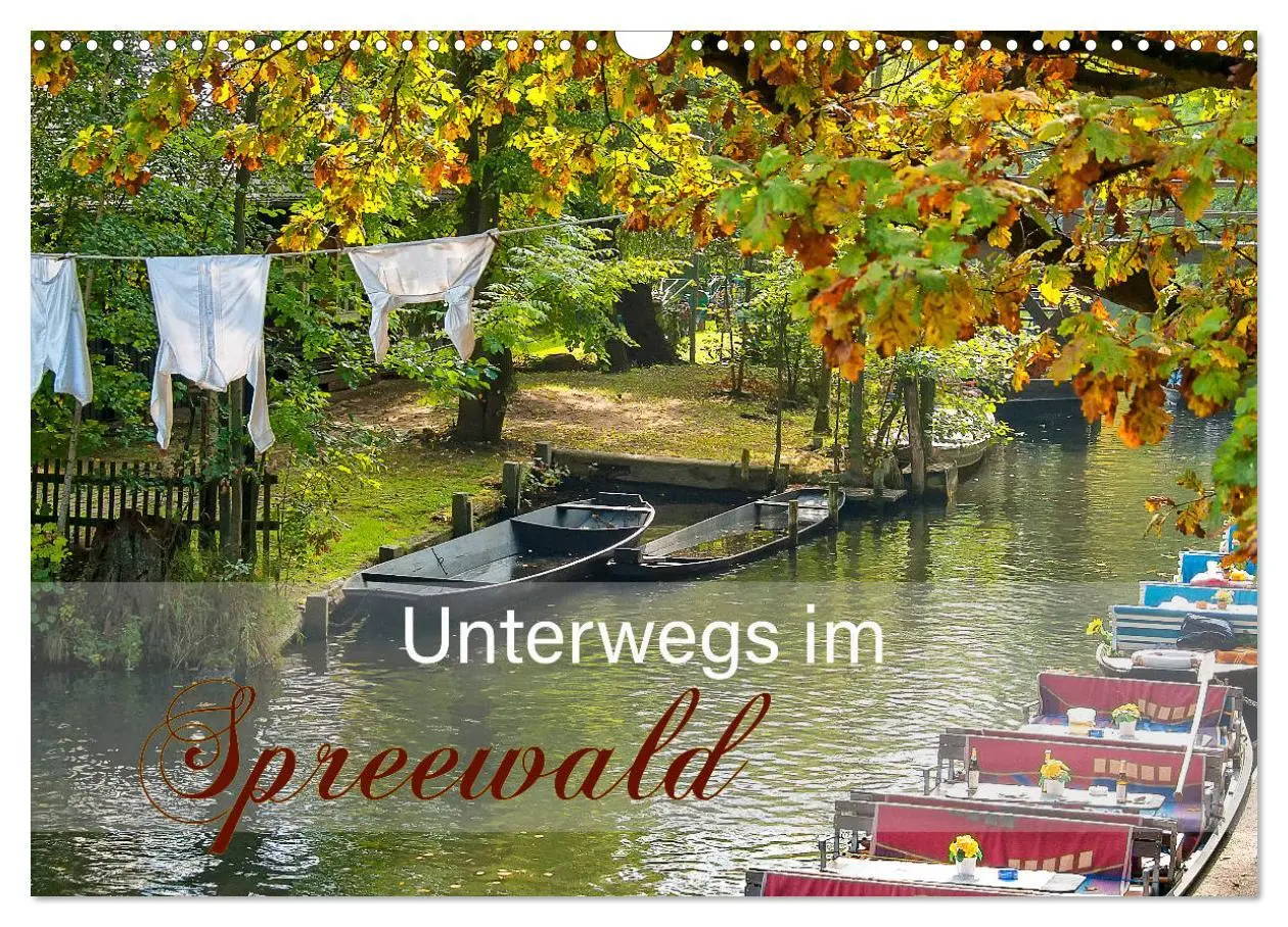 Cover: 9783457773659 | Unterwegs im Spreewald (Wandkalender 2026 DIN A3 quer), CALVENDO...