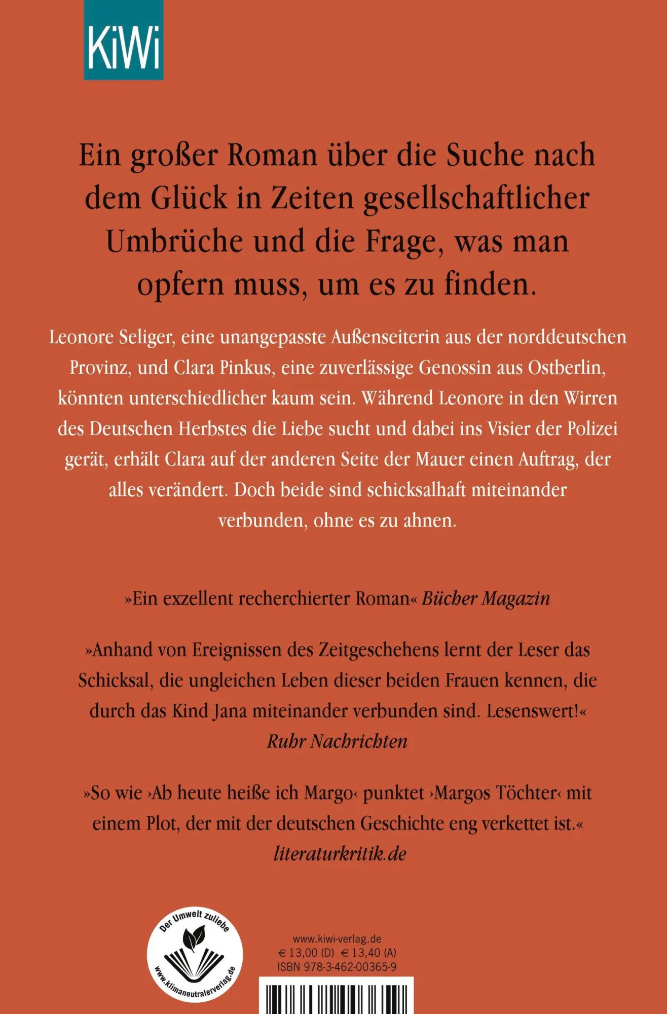 Rückseite: 9783462003659 | Margos Töchter | Roman | Cora Stephan | Taschenbuch | 400 S. | Deutsch