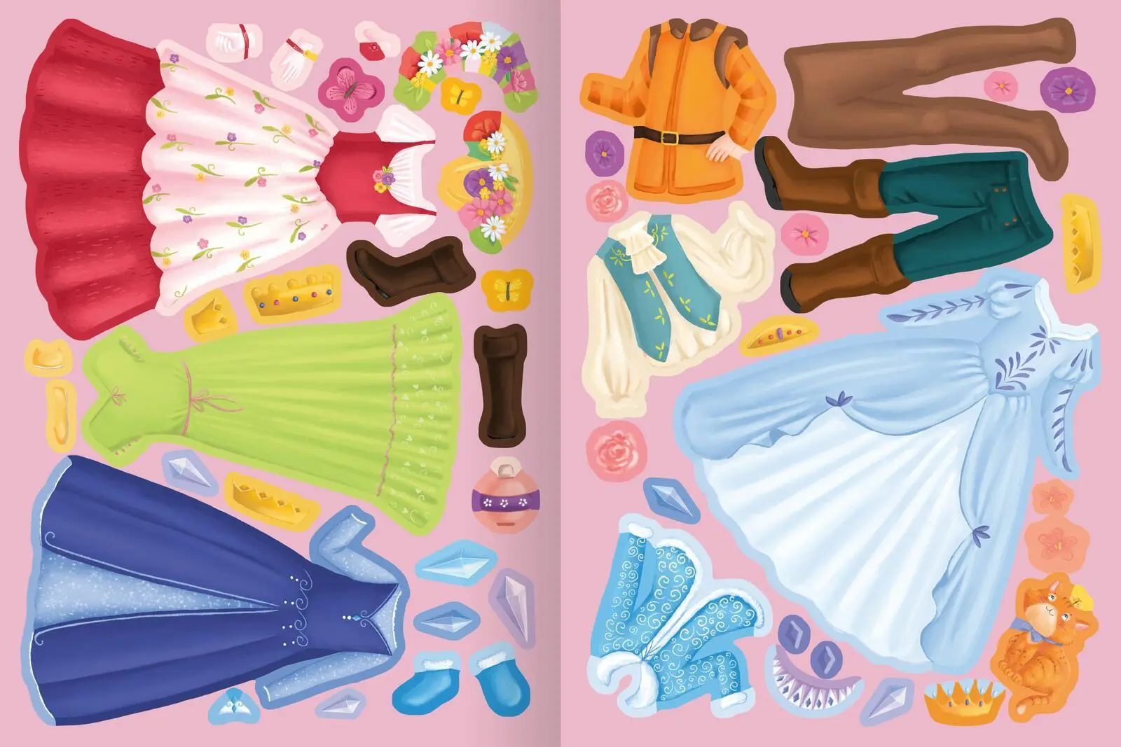 Bild: 9783845853659 | Erstes Stickern Anziehpuppen - Prinzessinnen und Prinzen | Beimler