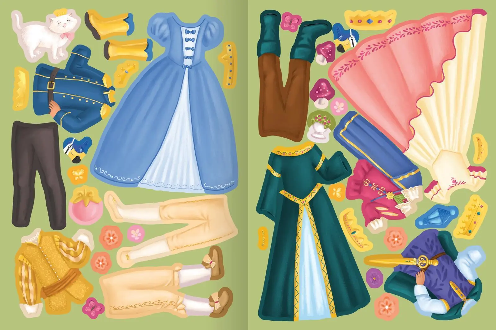 Bild: 9783845853659 | Erstes Stickern Anziehpuppen - Prinzessinnen und Prinzen | Beimler