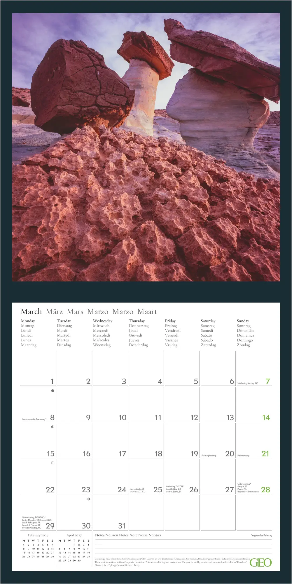 Bild: 4069095013759 | GEO Amazing Nature 2027 | Neumann Verlage GmbH &amp; Co KG | Kalender