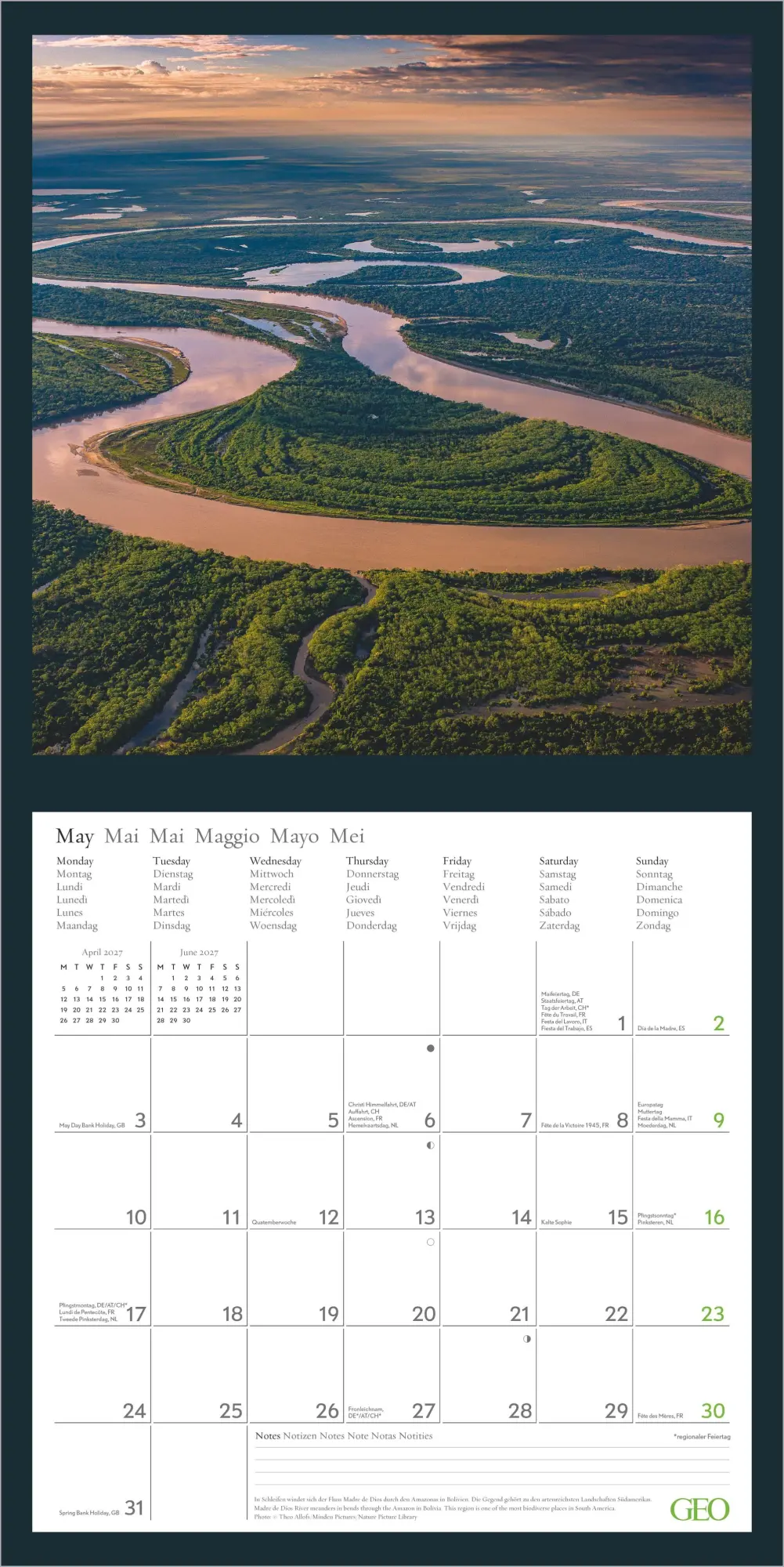 Bild: 4069095013759 | GEO Amazing Nature 2027 | Neumann Verlage GmbH &amp; Co KG | Kalender