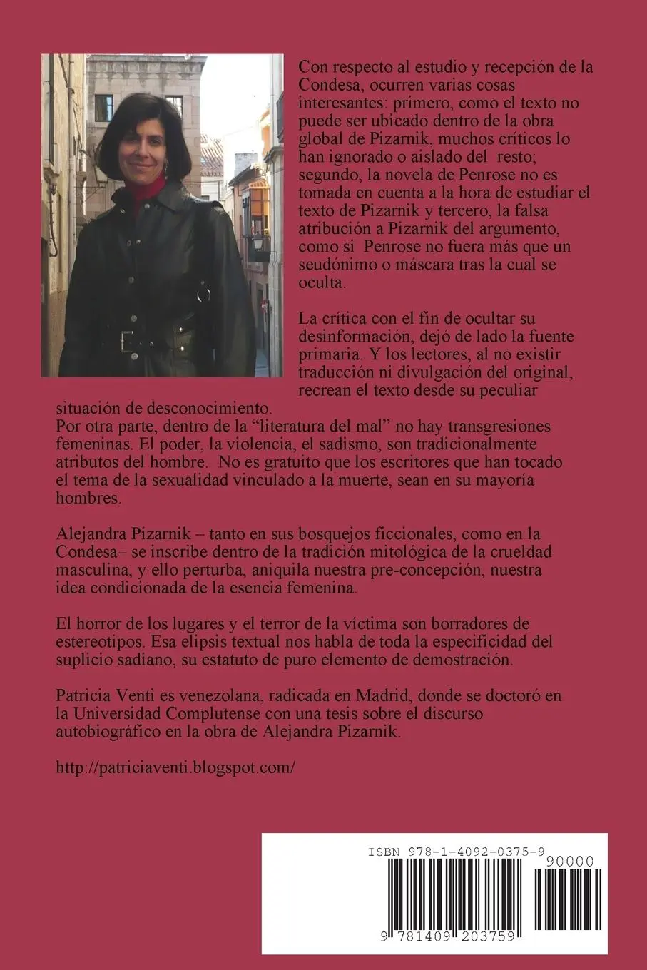 Rückseite: 9781409203759 | LA DAMA DE ESTAS RUINAS. ESTUDIO DE LA CONDESA SANGRIENTA DE...
