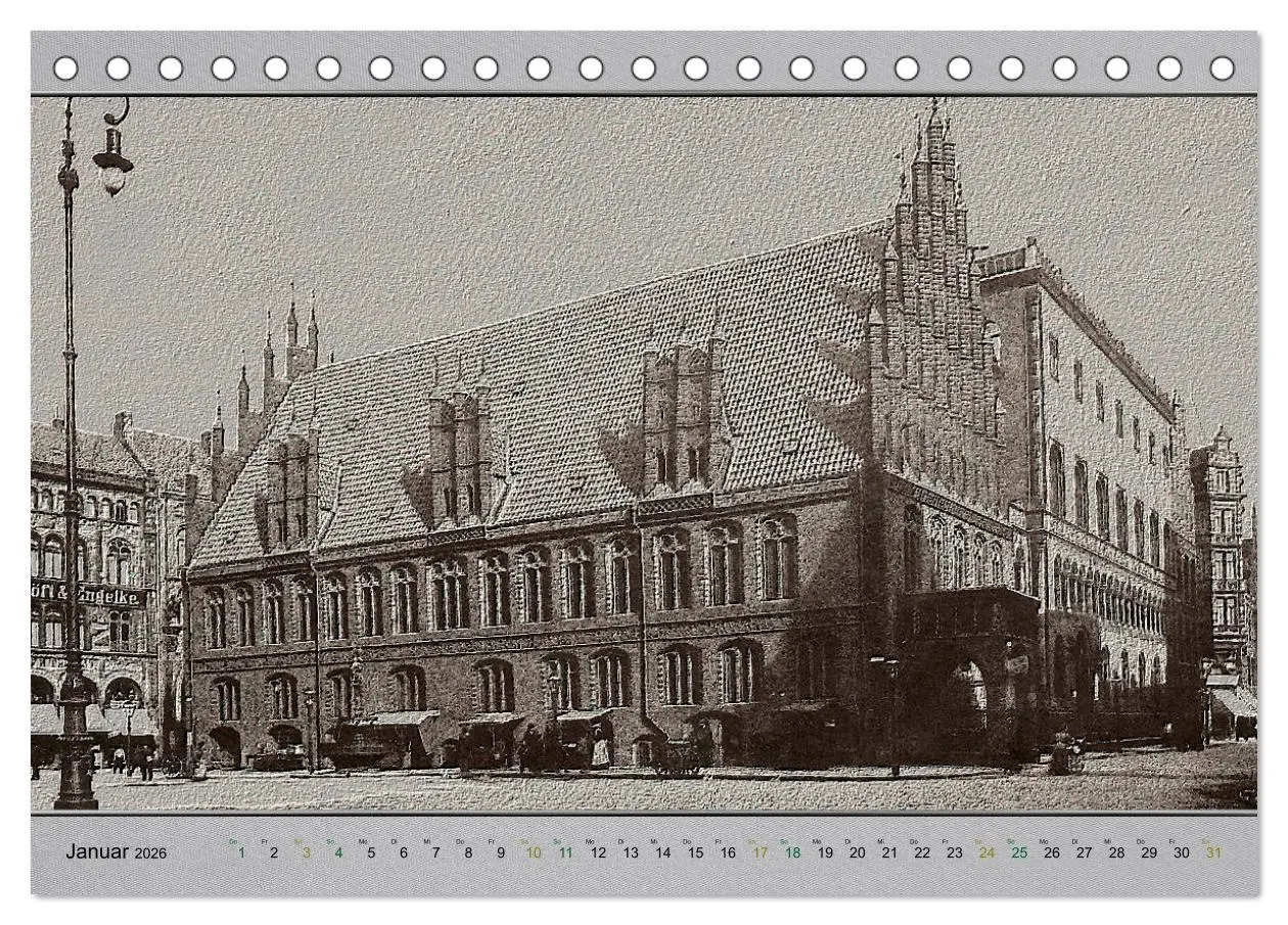 Bild: 9783457903759 | Hannover, alte Aufnahmen neu interpretiert. (Tischkalender 2026 DIN...