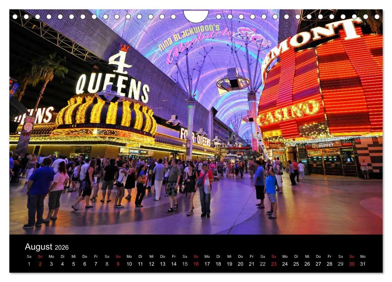 Bild: 9783516233759 | Las Vegas (Wandkalender 2026 DIN A4 quer), CALVENDO Monatskalender
