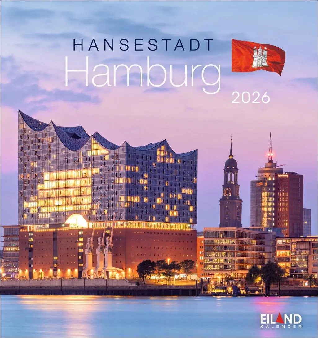 Cover: 9783964023759 | Hansestadt Hamburg Postkartenkalender 2026 | Eiland | Kalender | 13 S.