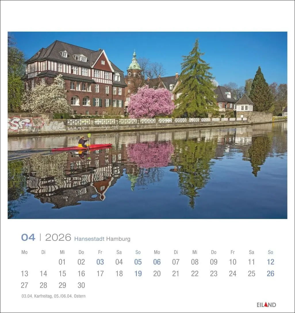 Bild: 9783964023759 | Hansestadt Hamburg Postkartenkalender 2026 | Eiland | Kalender | 13 S.