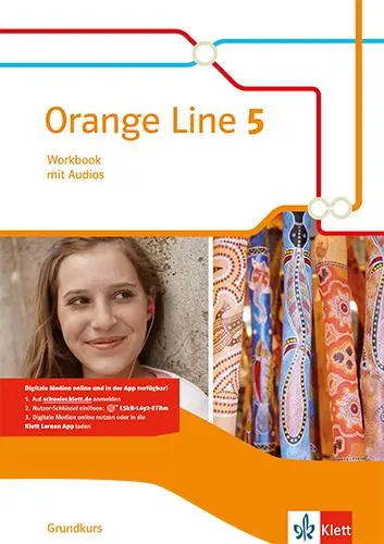 Cover: 9783125483859 | Orange Line 5 Grundkurs. Workbook mit Audios Klasse 9 | Frank Haß