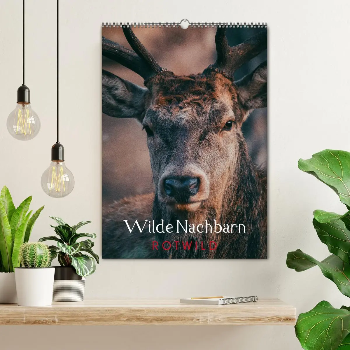 Bild: 9783516393859 | Wilde Nachbarn: Rotwild (Wandkalender 2026 DIN A2 hoch), CALVENDO...