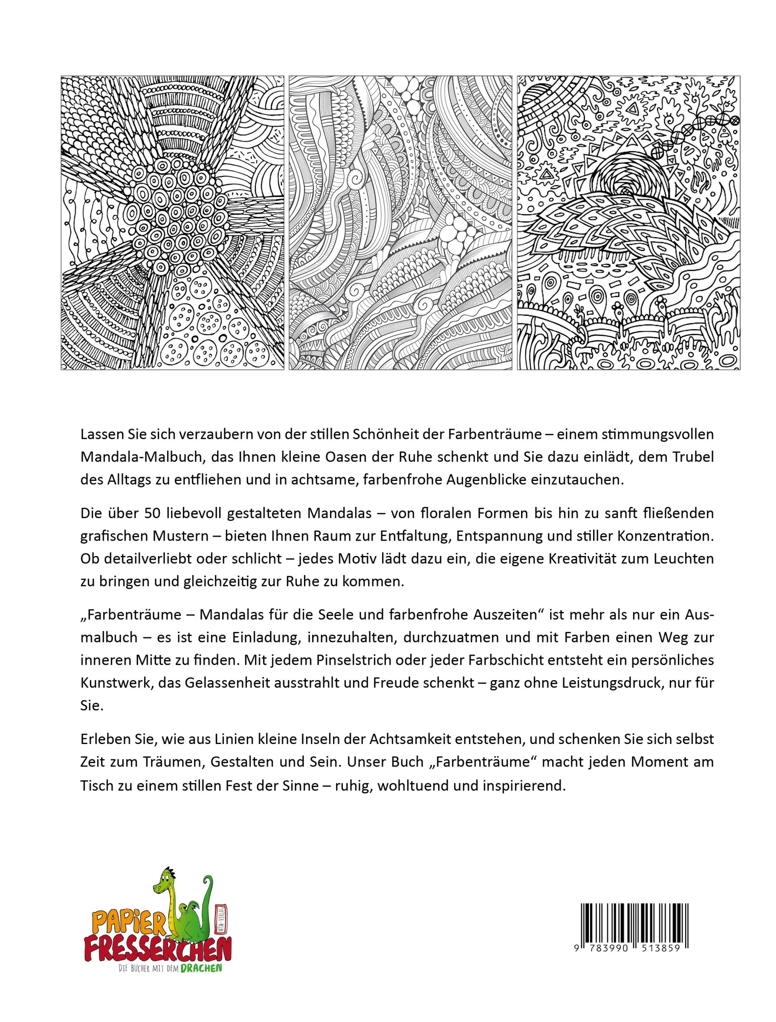 Rückseite: 9783990513859 | Farbenträume - Mandalas für die Seele und farbenfrohe Auszeiten | Buch