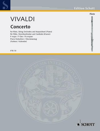 Cover: 9790001093859 | Concerto Nr. 1 F-Dur | Antonio Vivaldi | Broschüre | 25 S. | Deutsch