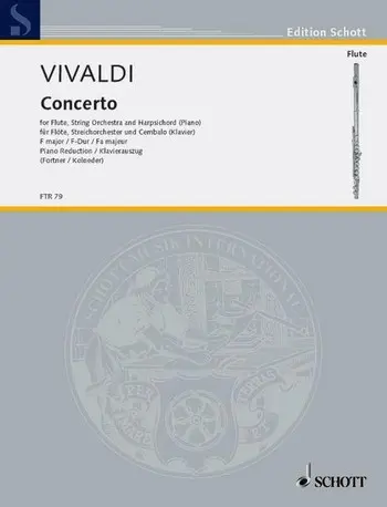 Cover: 9790001093859 | Concerto Nr. 1 F-Dur | Antonio Vivaldi | Broschüre | 25 S. | Deutsch