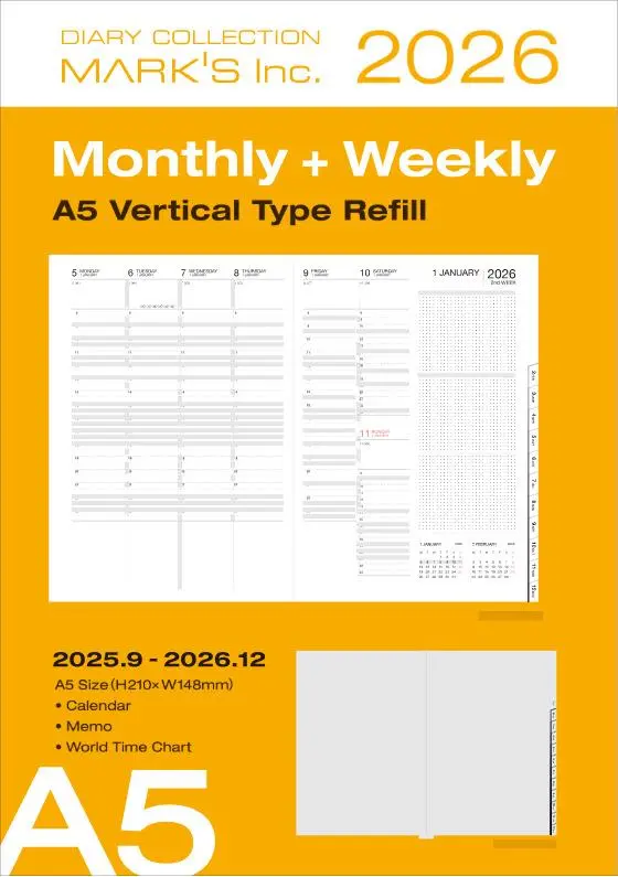 Cover: 4550045143959 | MARK'S 2025/26 Refill, Taschenkalender, A5 | MARK'S Inc. | Buch | 2025