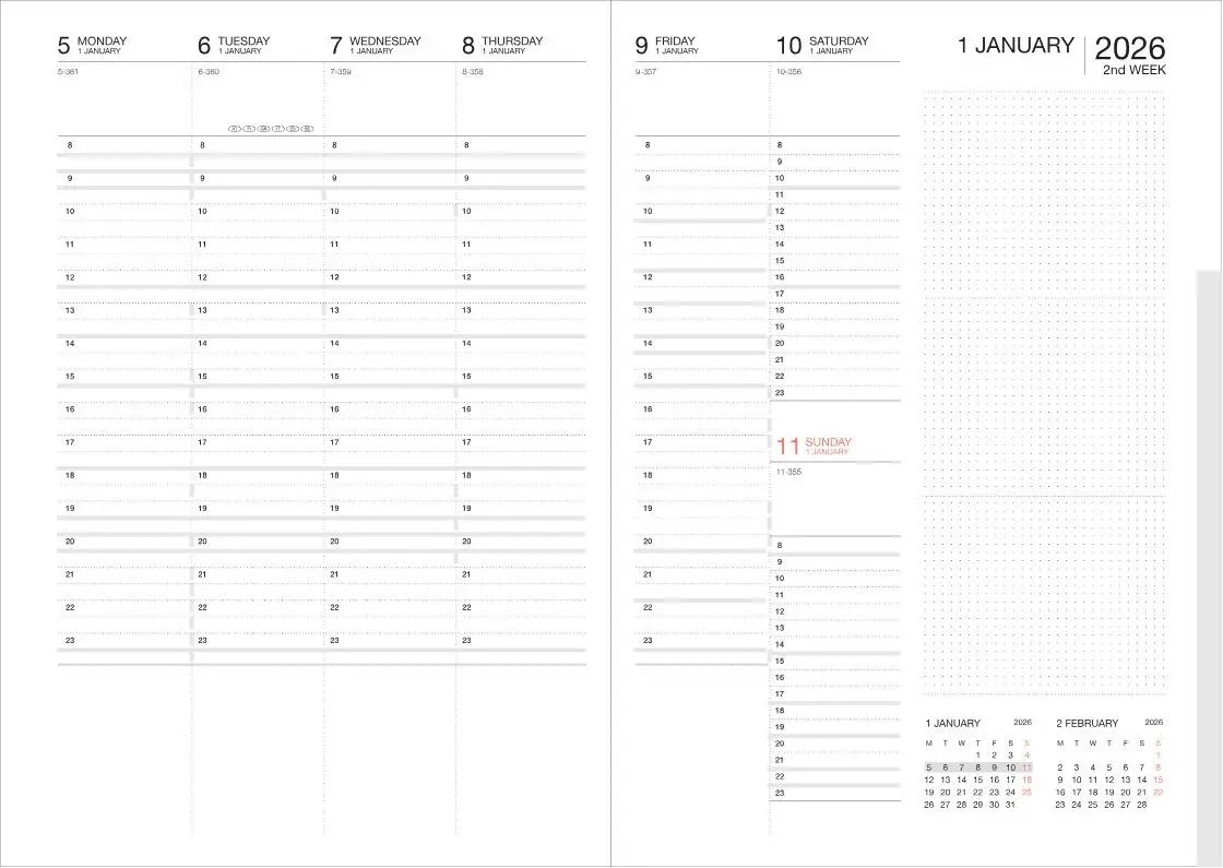Bild: 4550045143959 | MARK'S 2025/26 Refill, Taschenkalender, A5 | MARK'S Inc. | Buch | 2025