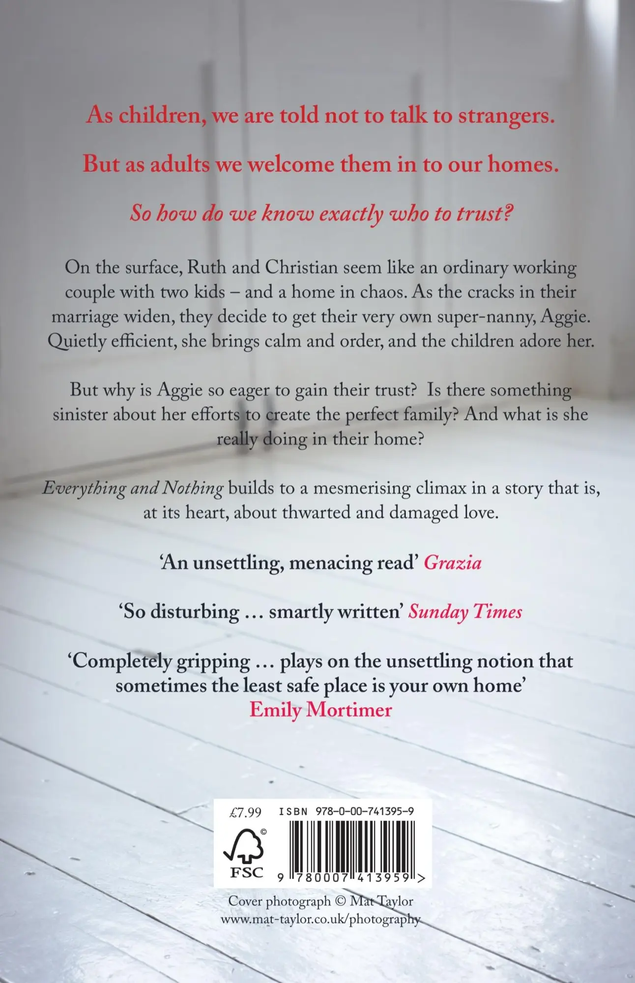 Rückseite: 9780007413959 | Everything and Nothing | Araminta Hall | Taschenbuch | Englisch | 2011