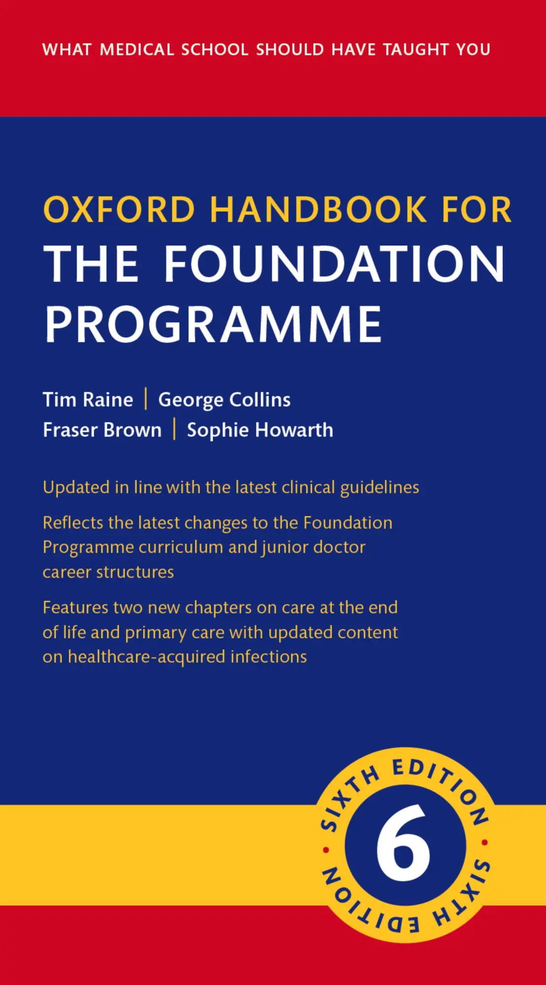 Cover: 9780192863959 | Oxford Handbook for the Foundation Programme | Tim Raine (u. a.)