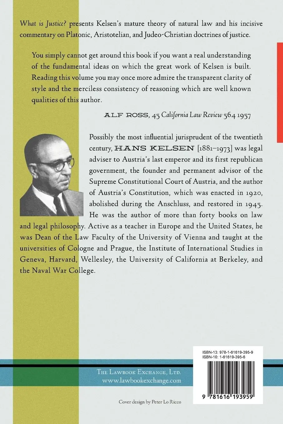 Rückseite: 9781616193959 | What Is Justice? Justice, Law and Politics in the Mirror of Science