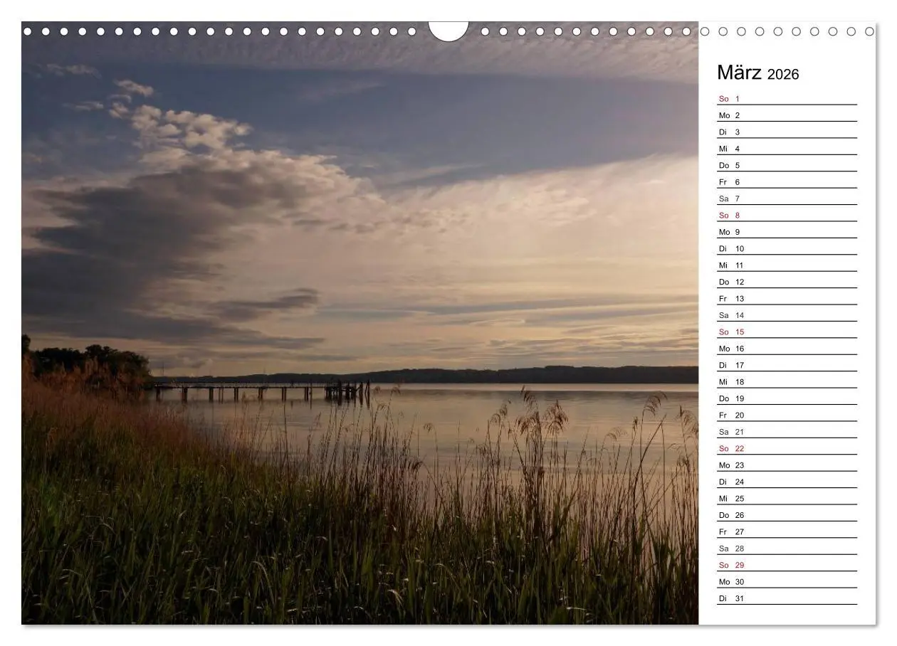 Bild: 9783457983959 | Seestärke - Der Ammersee (Wandkalender 2026 DIN A3 quer), CALVENDO...