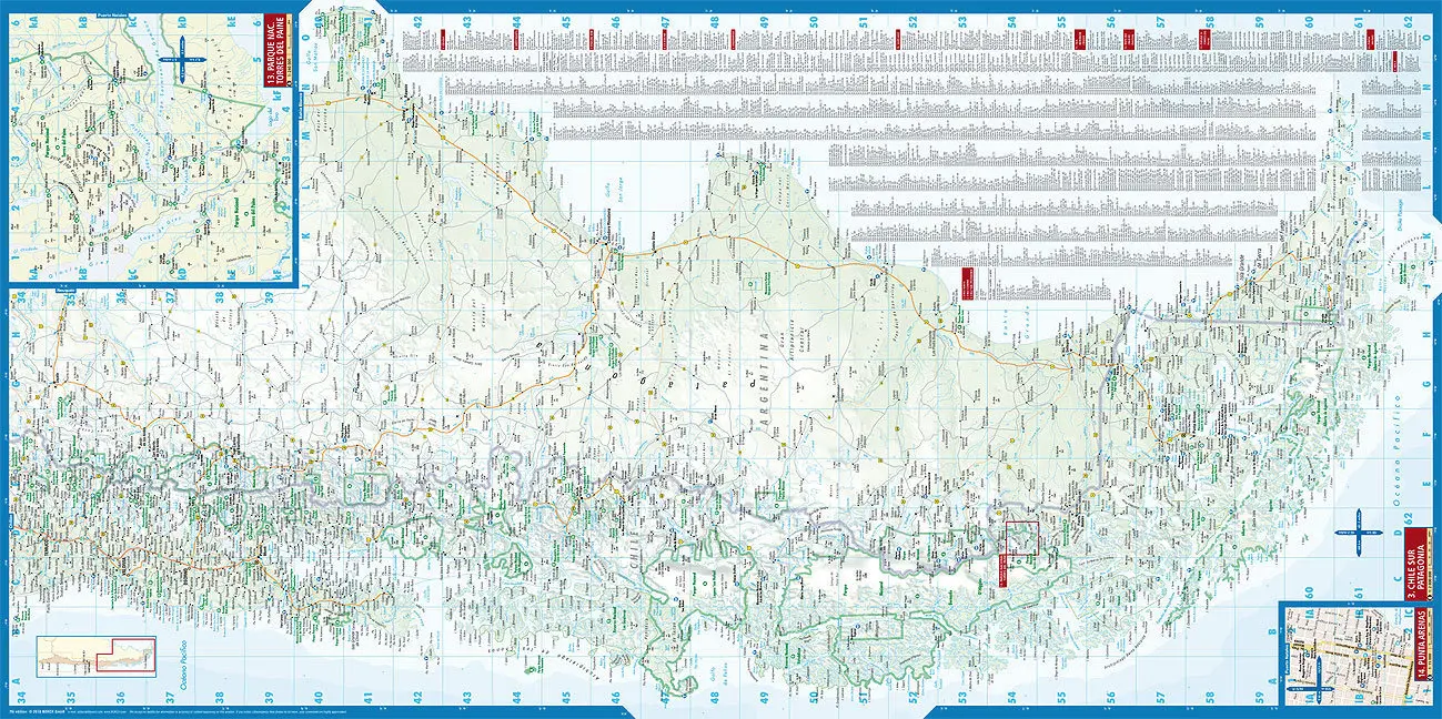 Bild: 9783866093959 | Borch Map Chile | (Land-)Karte | Mehrfarbendruck. Gefalzt | 2 S.