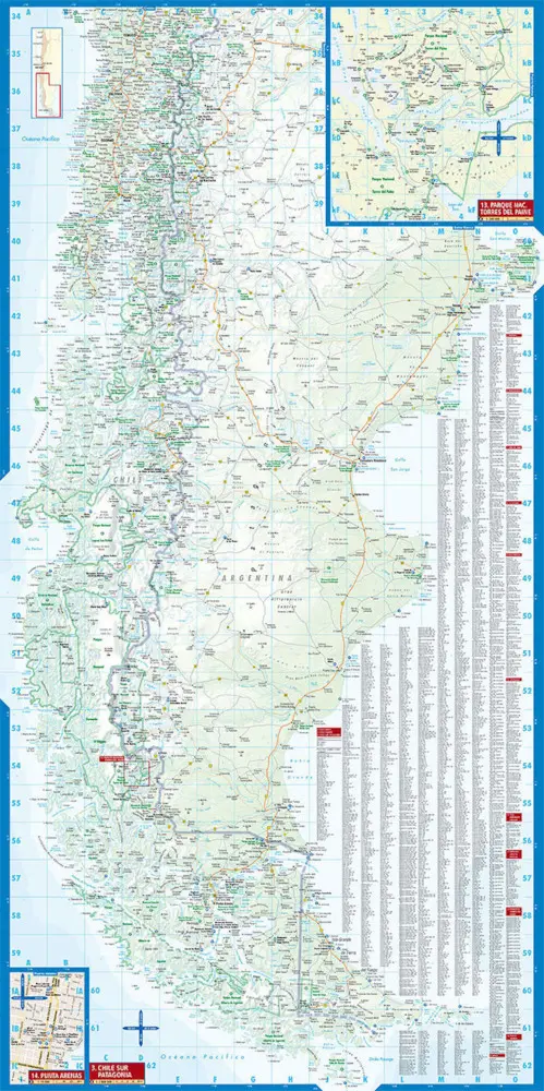 Bild: 9783866093959 | Borch Map Chile | (Land-)Karte | Mehrfarbendruck. Gefalzt | 2 S.