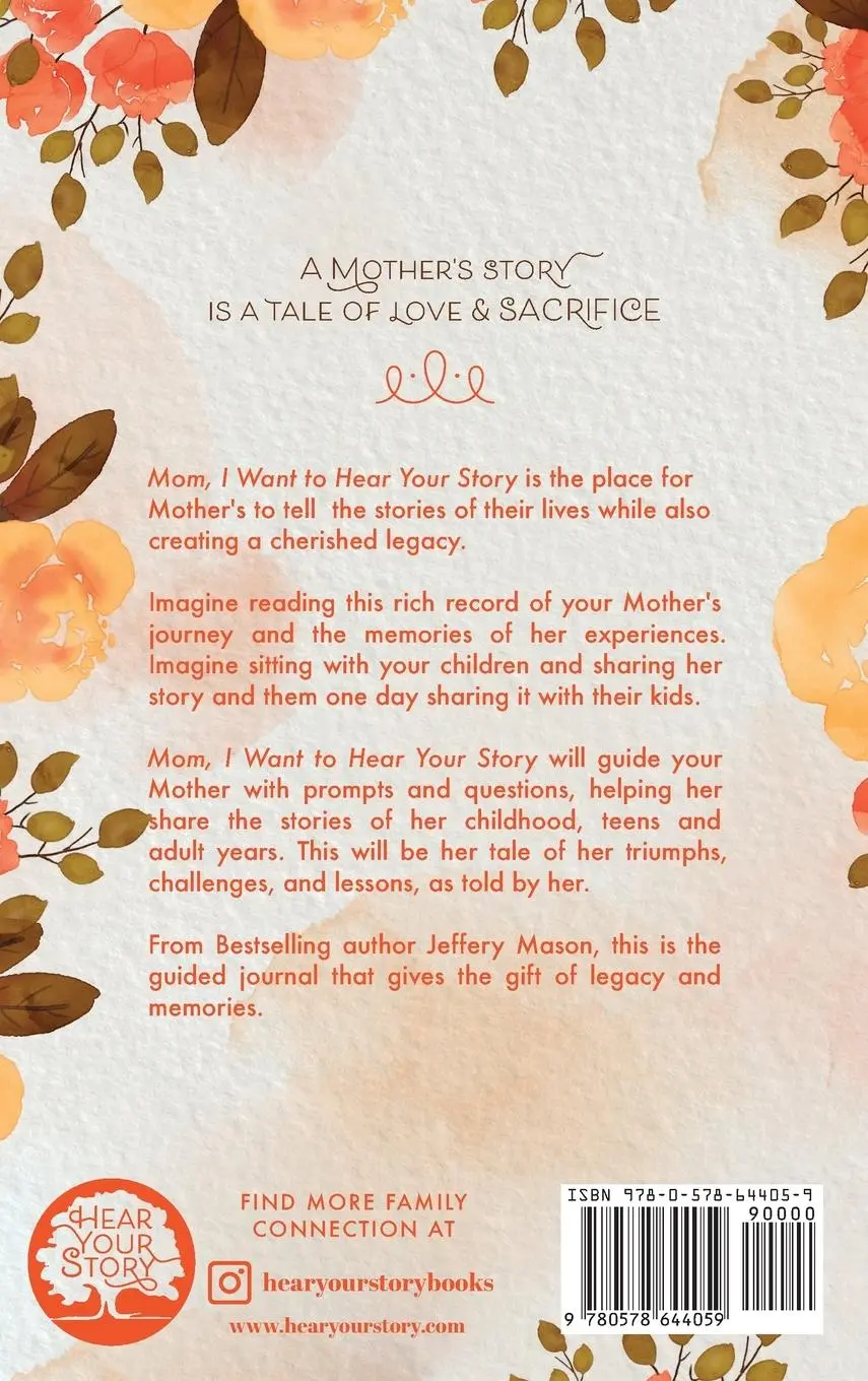 Rückseite: 9780578644059 | Mom, I Want to Hear Your Story | Jeffrey Mason | Buch | Gebunden