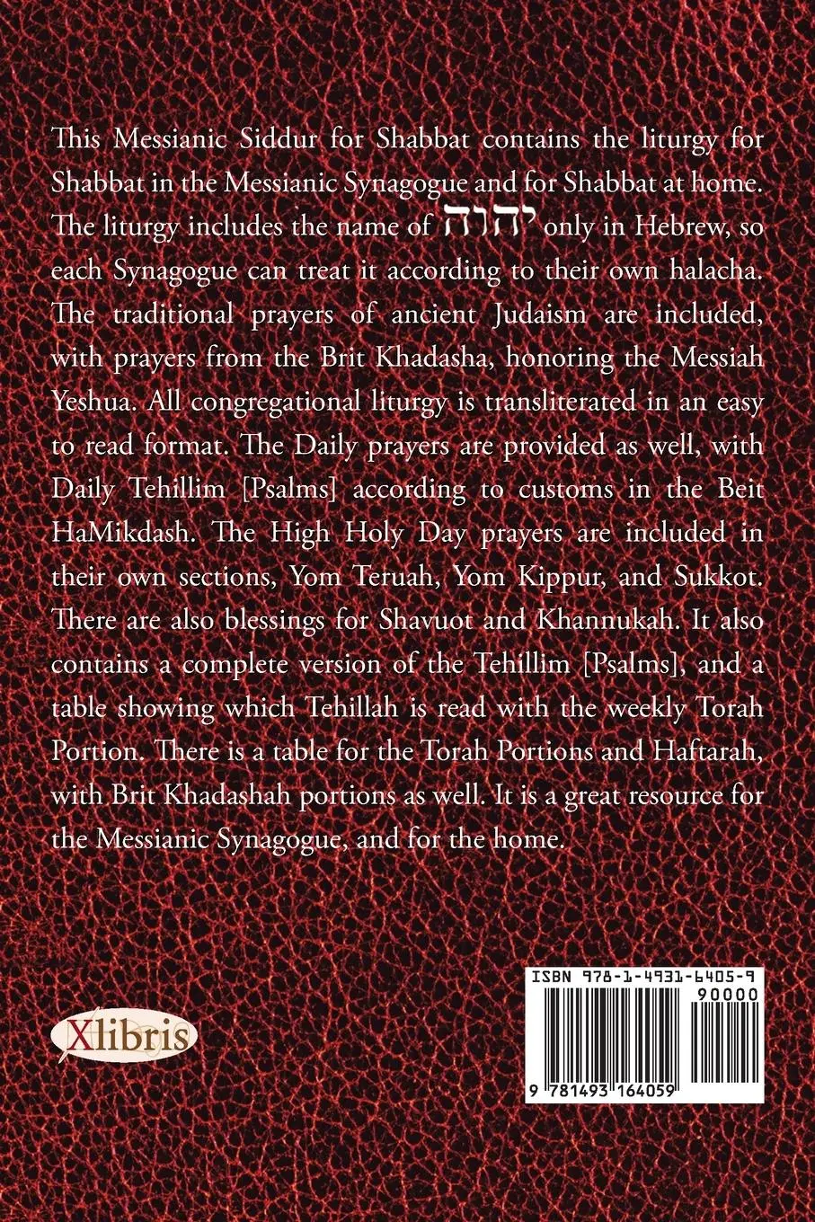 Rückseite: 9781493164059 | Messianic Siddur for Shabbat | Daniel Perek | Taschenbuch | Englisch