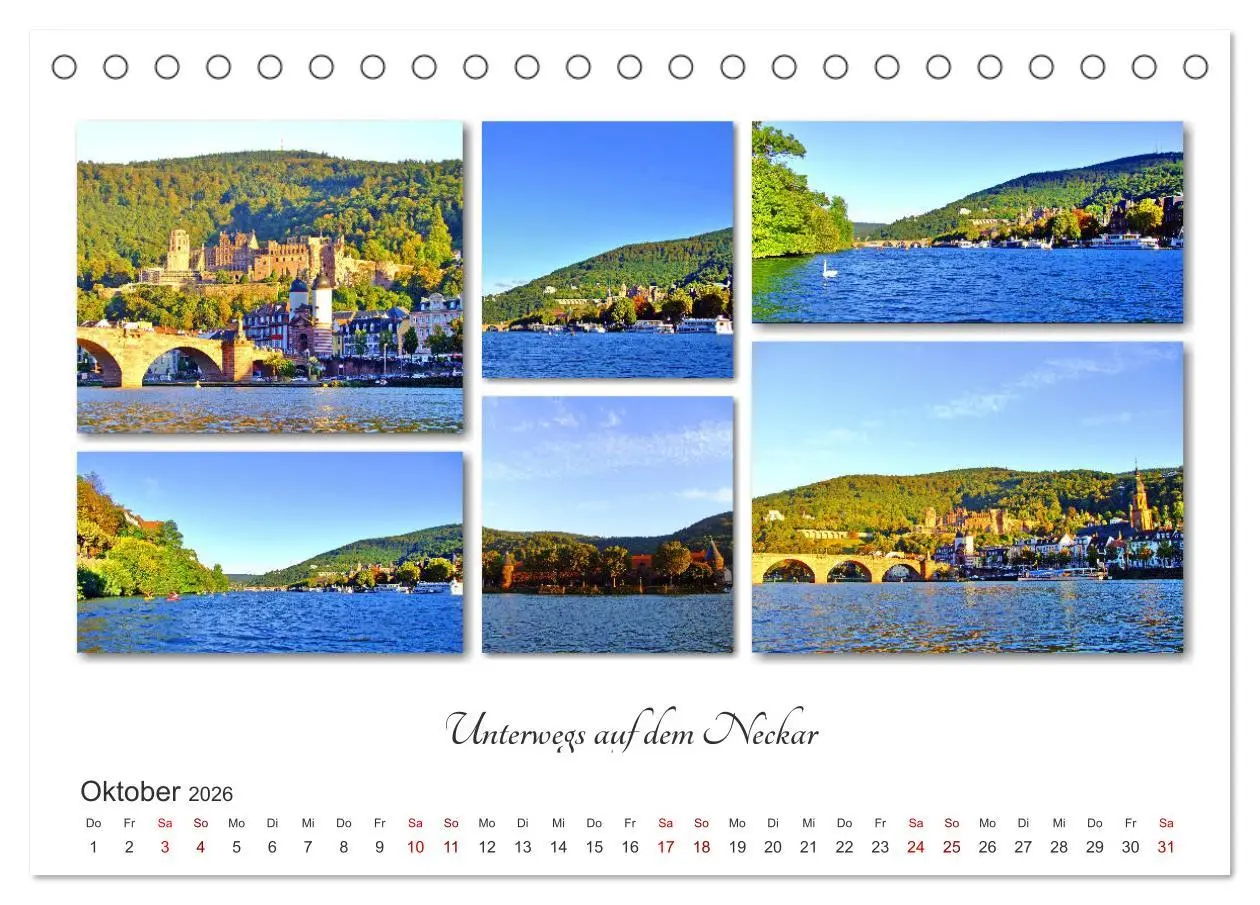 Bild: 9783457874059 | Heidelberg Fotocollagen (Tischkalender 2026 DIN A5 quer), CALVENDO...