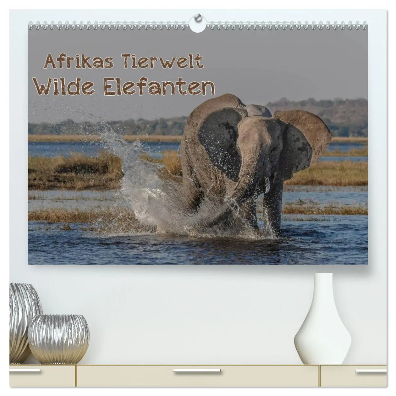 Cover: 9783516034059 | Afrikas Tierwelt - Wilde Elefanten (hochwertiger Premium...