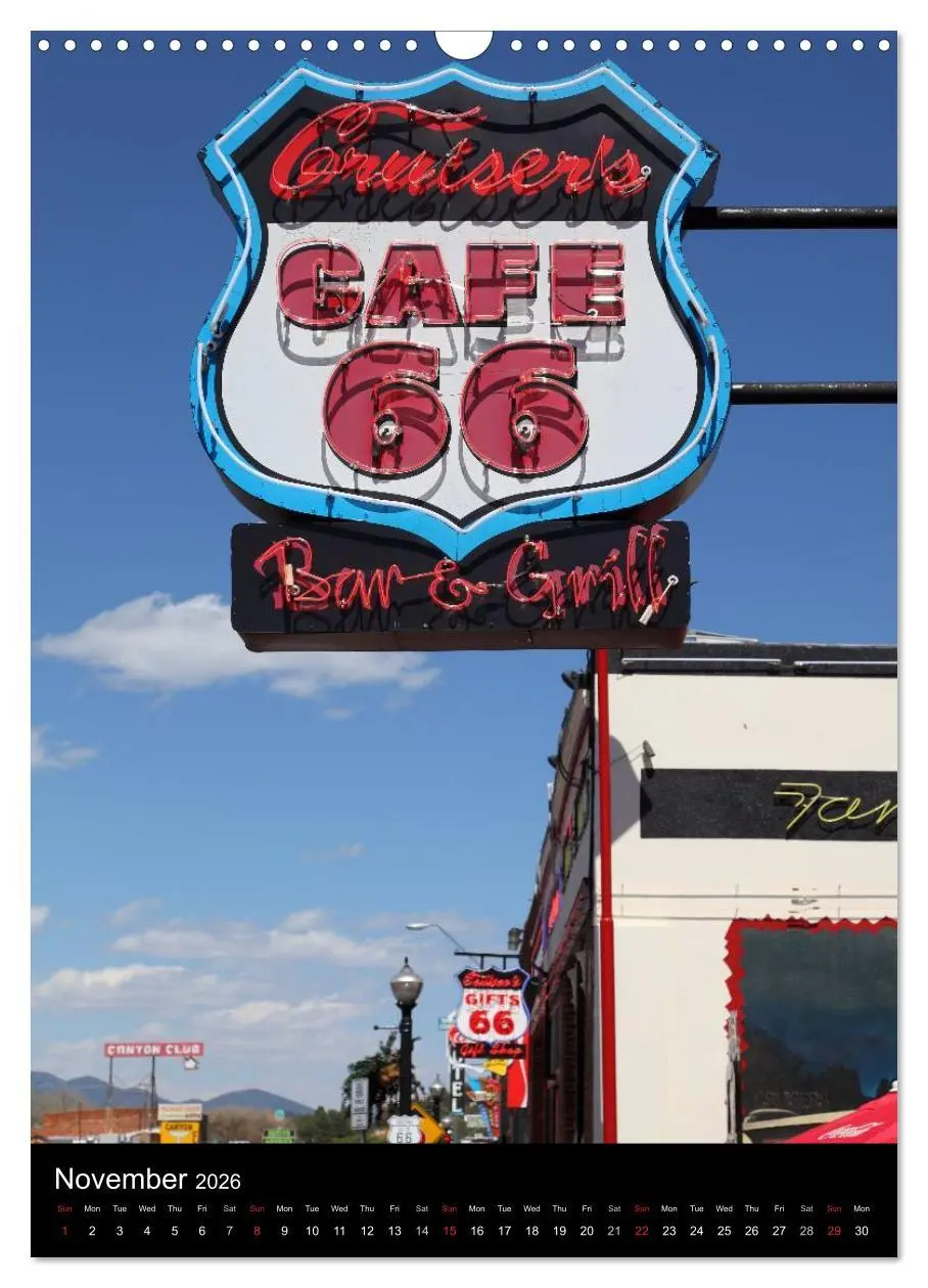 Bild: 9783516584059 | Route 66 (UK-Version) (Wall Calendar 2026 DIN A3 portrait),...