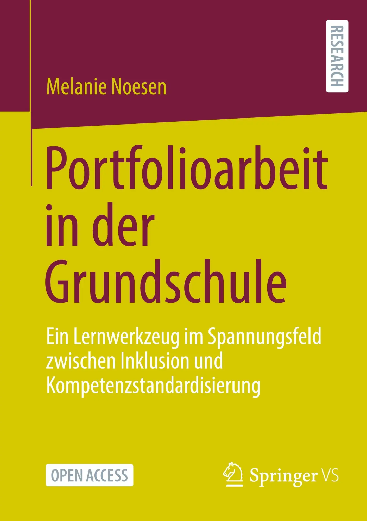 Cover: 9783658464059 | Portfolioarbeit in der Grundschule | Melanie Noesen | Taschenbuch