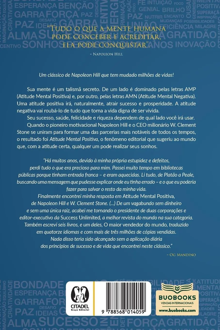 Rückseite: 9788568014059 | Atitude mental positiva | Napoleon Stone Hill | Taschenbuch | 2015