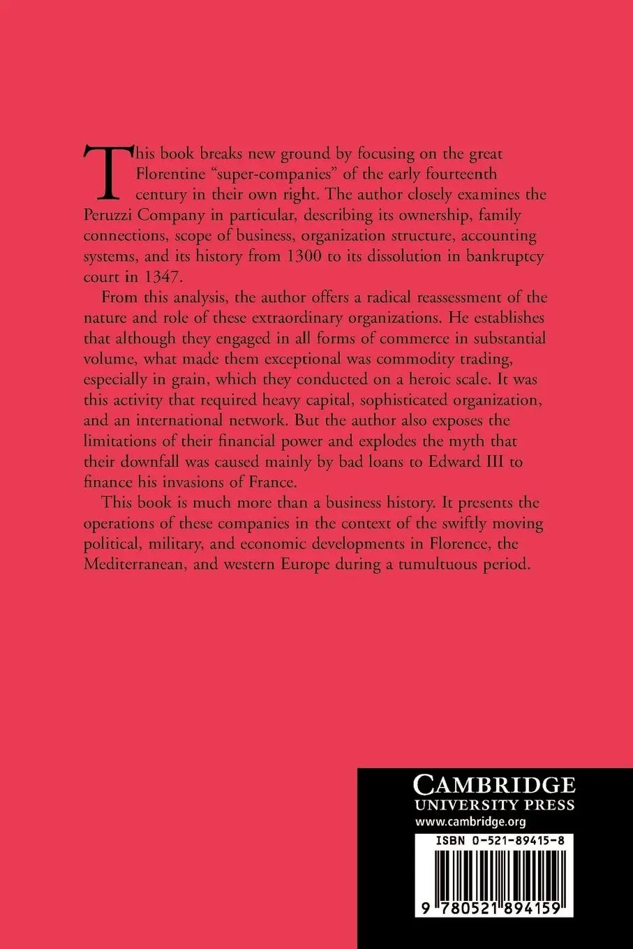 Rückseite: 9780521894159 | The Medieval Super-Companies | Edwin S. Hunt | Taschenbuch | Englisch
