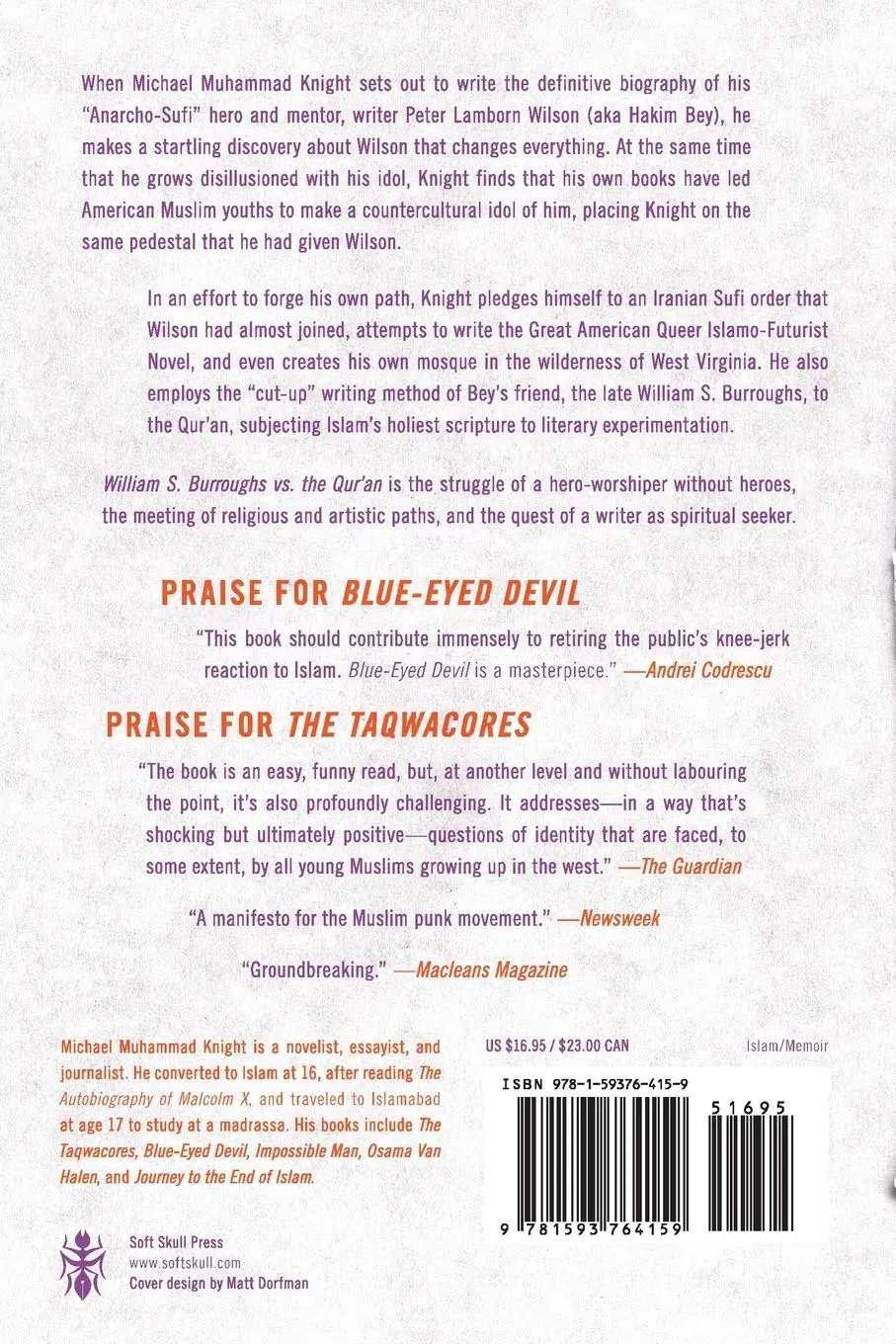 Rückseite: 9781593764159 | William S. Burroughs vs. The Qur'an | Michael Muhammad Knight | Buch