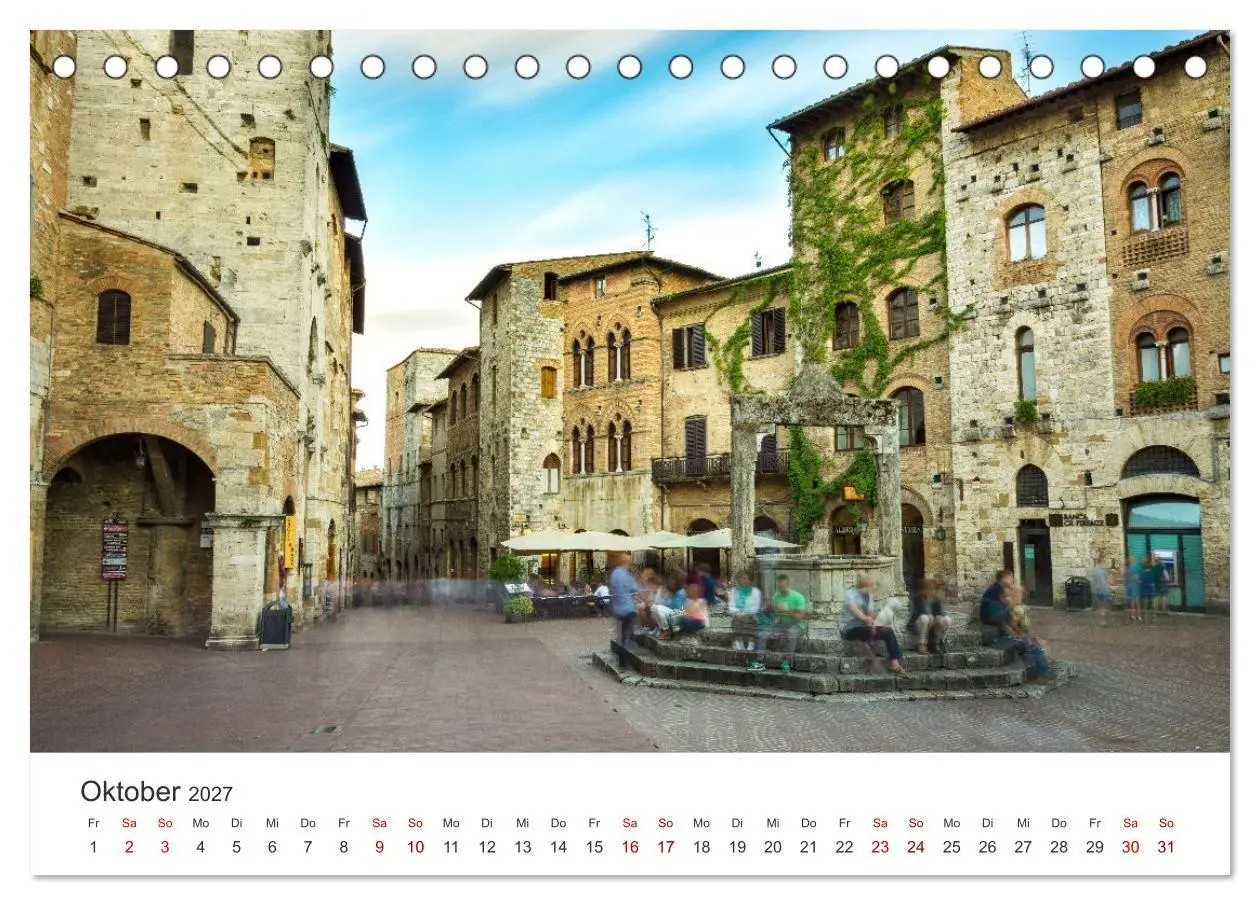 Bild: 9783569804159 | Motive der Toskana (Tischkalender 2027 DIN A5 quer), CALVENDO...