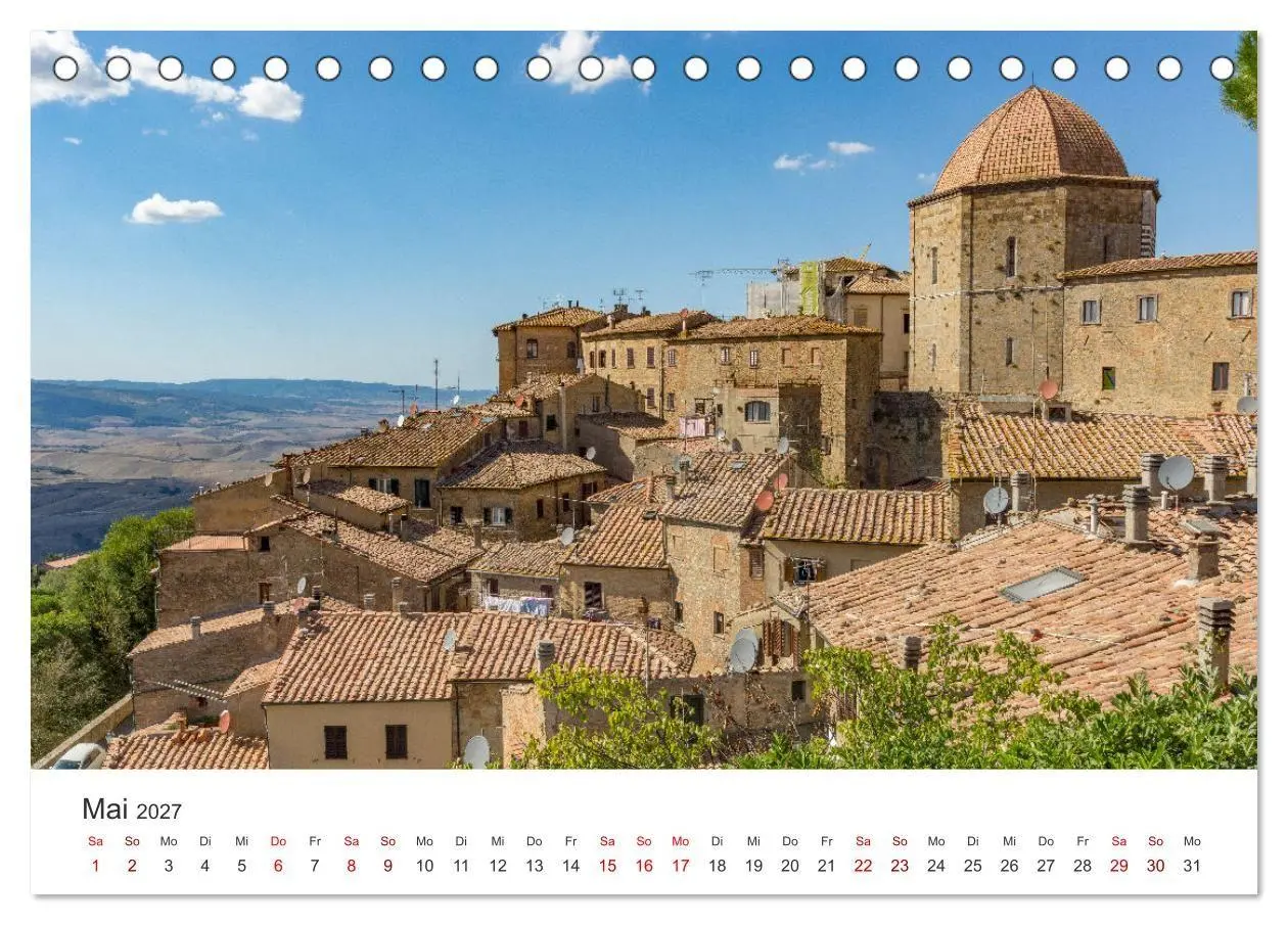 Bild: 9783569804159 | Motive der Toskana (Tischkalender 2027 DIN A5 quer), CALVENDO...