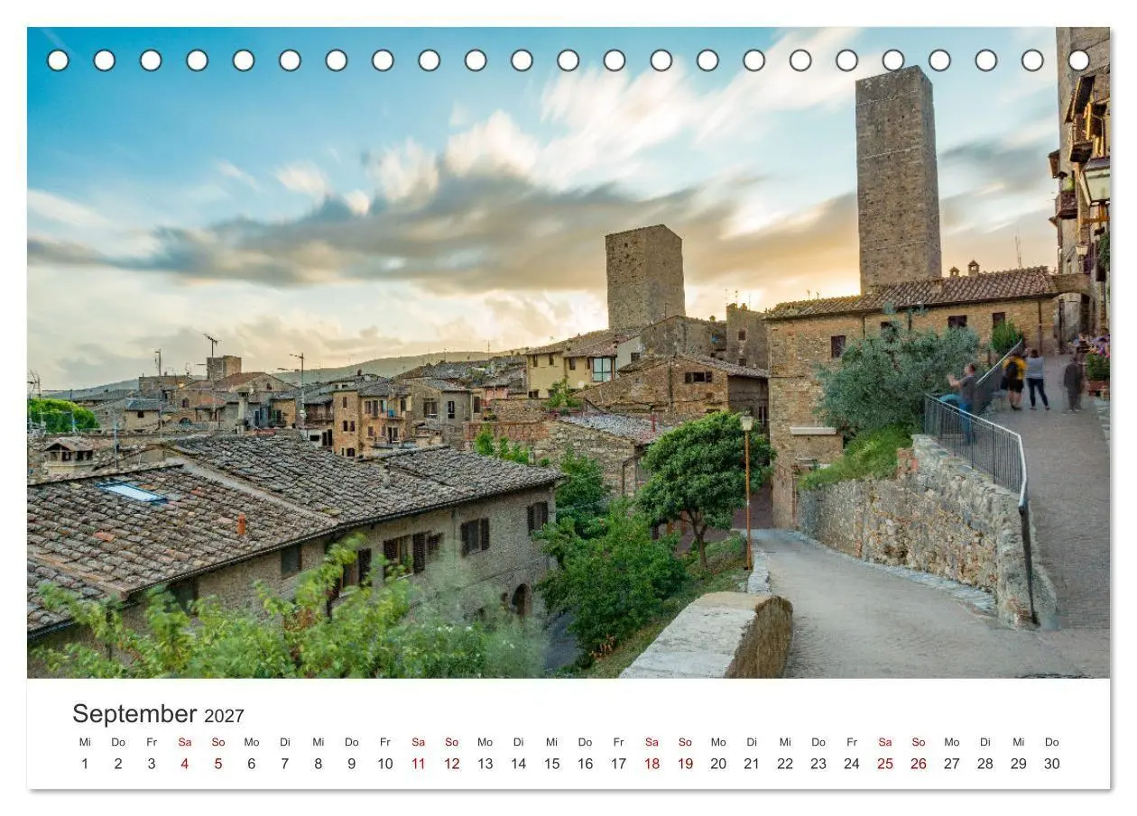 Bild: 9783569804159 | Motive der Toskana (Tischkalender 2027 DIN A5 quer), CALVENDO...