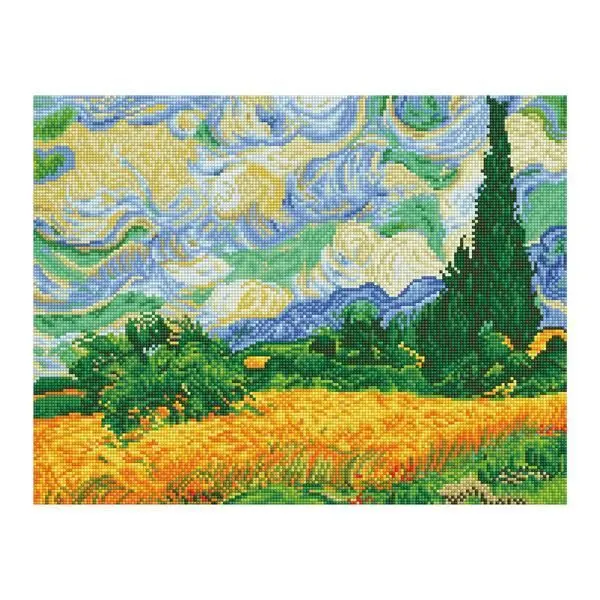 Cover: 4897073244259 | Diamond Dotz Weizenfeld mit Zypressen (Van Gogh) | Vincent van Gogh