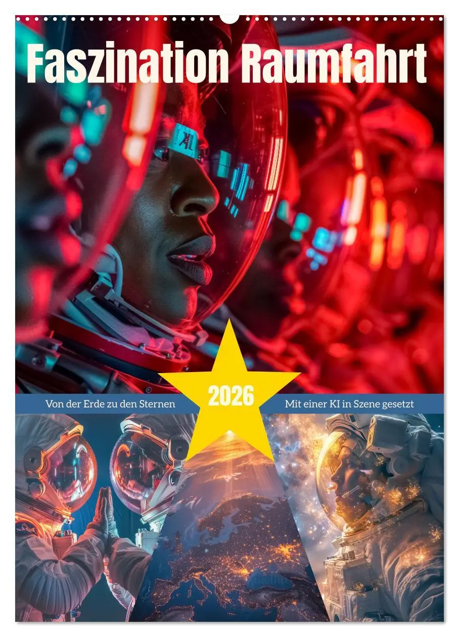 Cover: 9783516254259 | Faszination Raumfahrt (Wandkalender 2026 DIN A2 hoch), CALVENDO...
