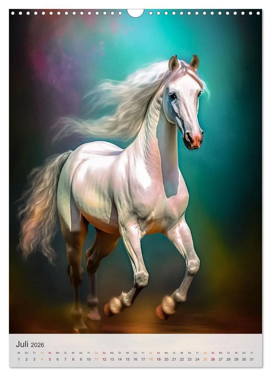 Bild: 9783516324259 | Fantastische Pferde (Wandkalender 2026 DIN A3 hoch), CALVENDO...
