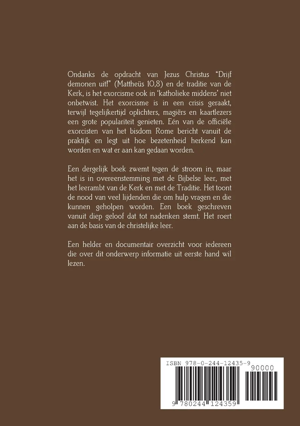 Rückseite: 9780244124359 | Een exorcist vertelt | Gabriele Amorth | Taschenbuch | Niederländisch