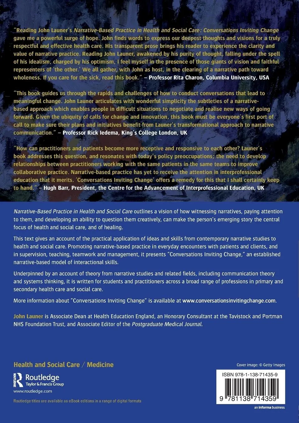 Rückseite: 9781138714359 | Narrative-Based Practice in Health and Social Care | John Launer